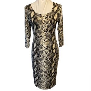 Wilde Faux Snakeskin Dress. Size Large